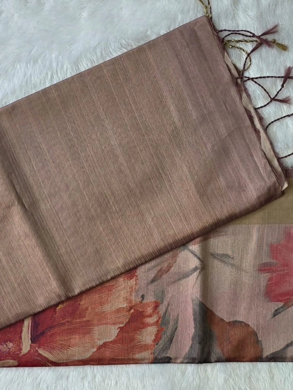 Floral Digital Print Sarees
