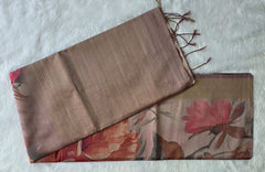 Manorama Peach Digital Saree
