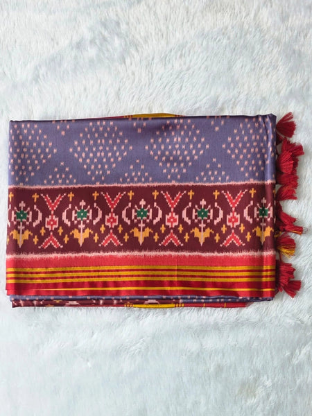 Kreshava Lavender Viscose Saree