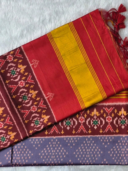 Kreshava Lavender Viscose Saree
