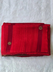 Raw Mango Red Pure Silk Saree