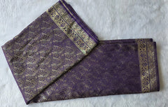 Kathan Purple Silk Saree