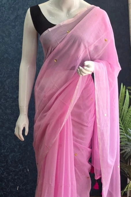 Bengal Light Blue Cotton Saree