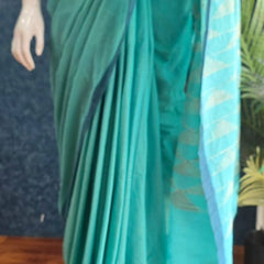 Bengal Green Cotton Saree