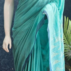 Bengal Green Cotton Saree
