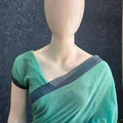 Bengal Green Cotton Saree