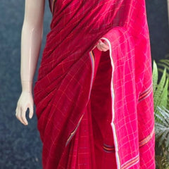 Bengal Dark Pink Cotton Saree