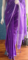 Bengal Purple Cotton Saree