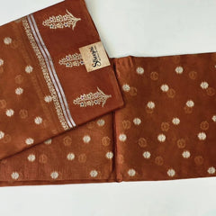 Raw Mango Honey Semi Silk Saree