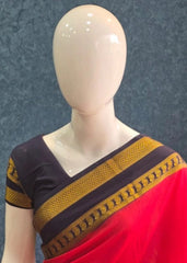 Semi Silk  Red Blue