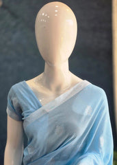 Bengal Light Blue Cotton Saree