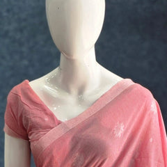 Bengal Light Pink Cotton Saree