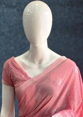 Bengal Light Pink Cotton Saree