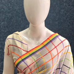Bengal Half White Cotton Saree