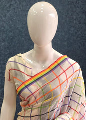 Bengal Half White Cotton Saree