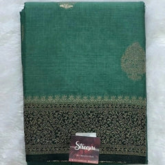 Deewana Butti Sea Green Semi Silk Saree
