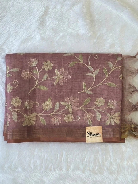 Tissue Linen Saree