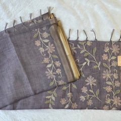 Tissue Linen Saree