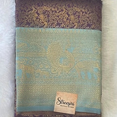 Brocade Semi Silk Saree
