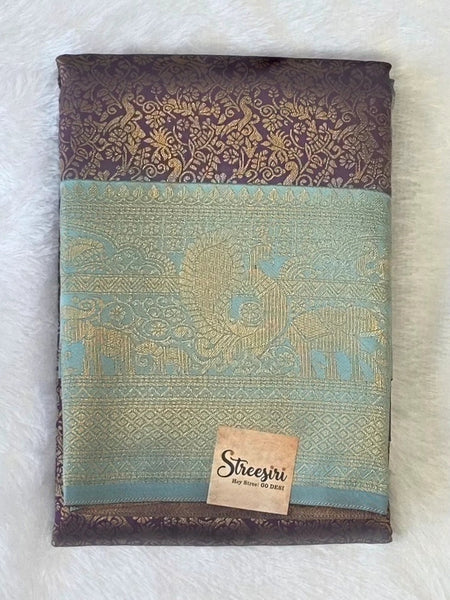 Brocade Semi Silk Saree