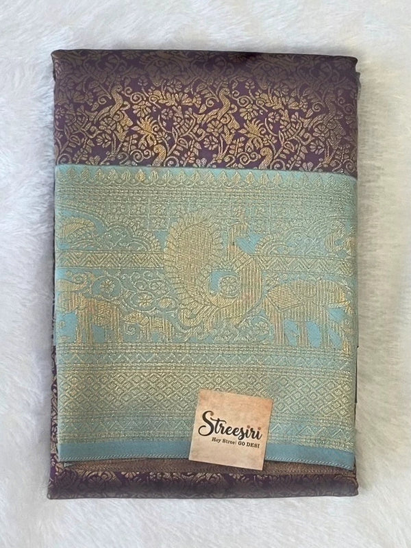 Brocade Semi Silk Saree