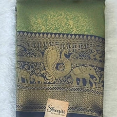Brocade Semi Silk Saree