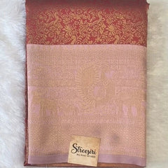 Brocade Semi Silk Saree