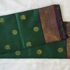 Temple Towers Semi Silk Saree