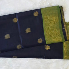 Temple Towers Semi Silk Saree