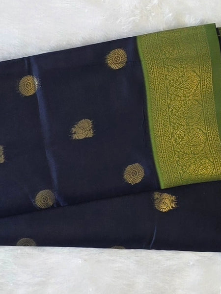 Temple Towers Semi Silk Saree