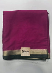 Small Border Crepe Silk Pink Green