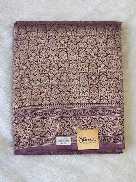 Brocade Semi Silk Saree
