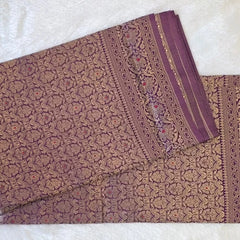 Brocade Semi Silk Saree