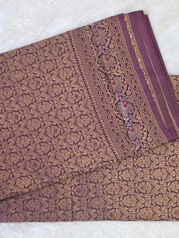 Brocade Semi Silk Saree