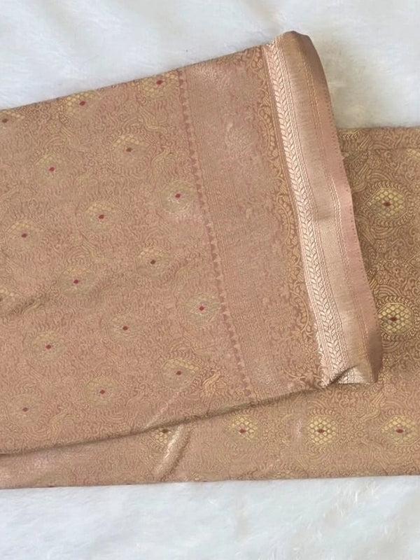Brocade Semi Silk Saree