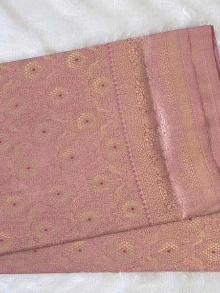 Brocade Semi Silk Saree