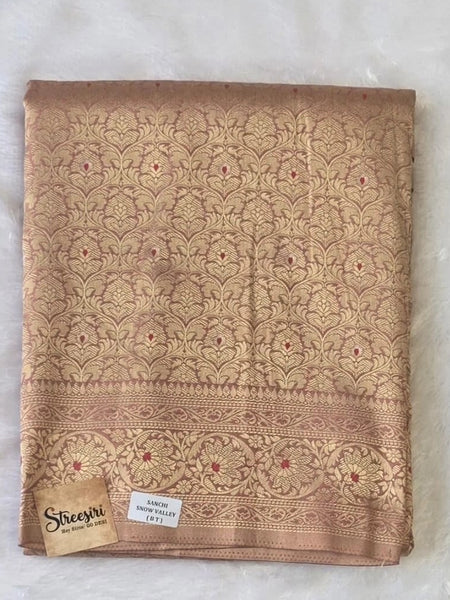 Brocade Semi Silk Saree