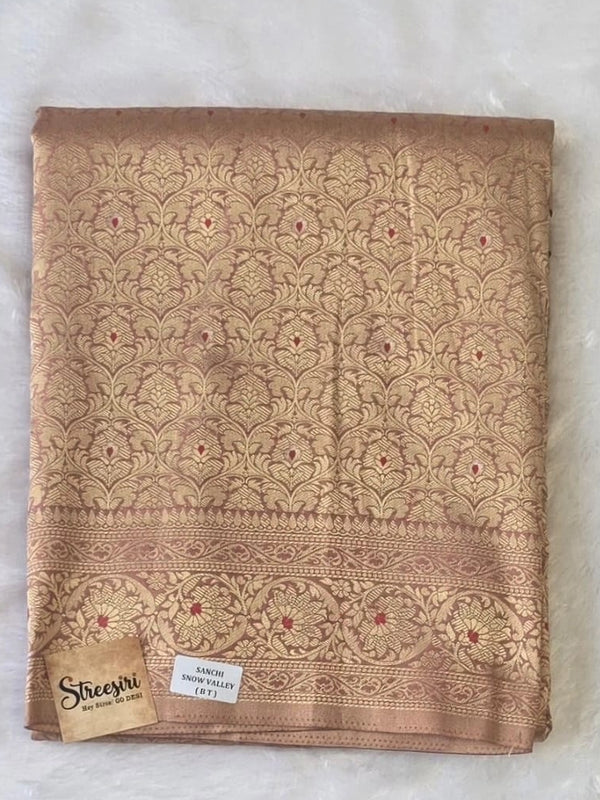 Brocade Semi Silk Saree