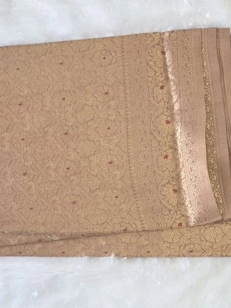 Brocade Semi Silk Saree