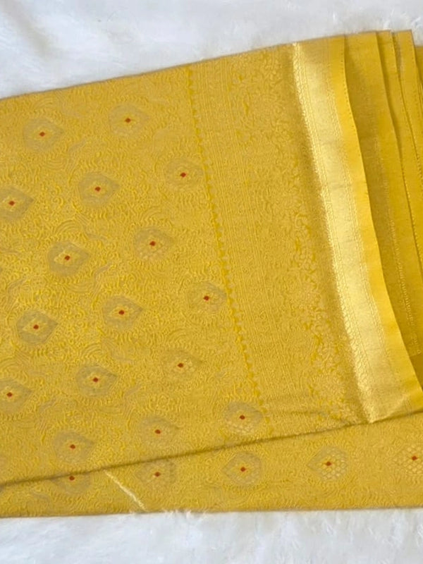 Brocade Semi Silk Saree