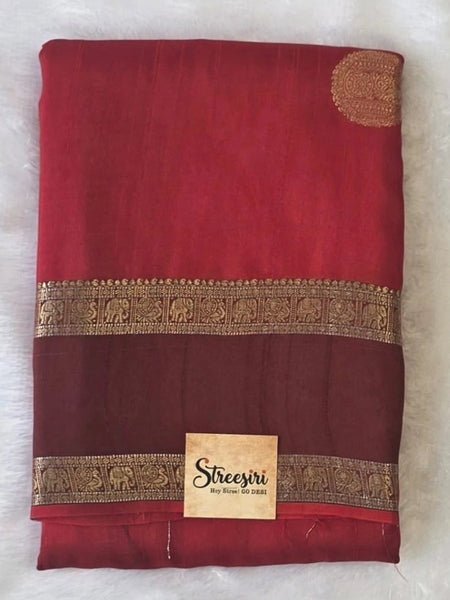 Suhani  Mehandi Green Tussar Silk Saree
