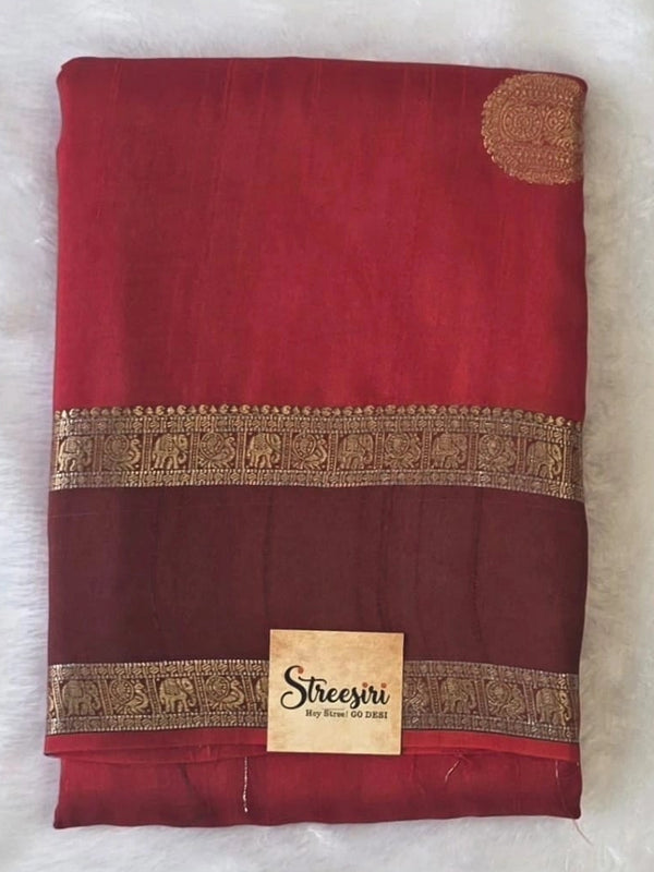 Suhani  Mehandi Green Tussar Silk Saree