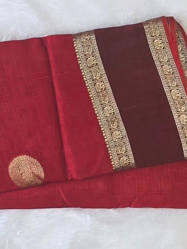 Suhani  Mehandi Green Tussar Silk Saree