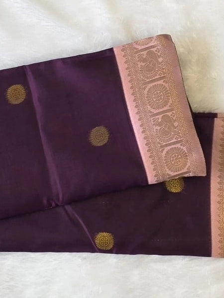 Temple Tower Semi Silk Saree