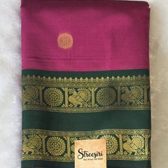 Temple Tower Semi Silk Saree