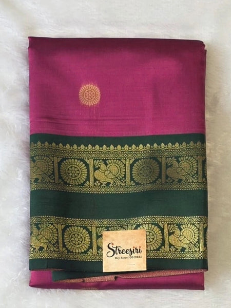 Temple Tower Semi Silk Saree