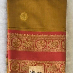 Temple Tower Semi Silk Saree