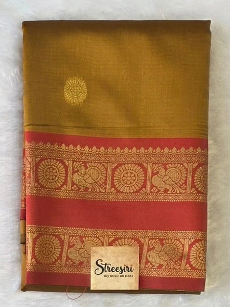 Temple Tower Semi Silk Saree