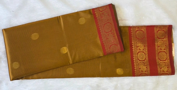 Temple Tower Semi Silk Saree