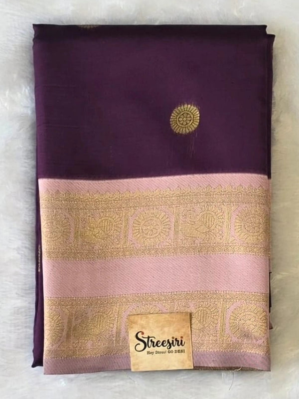 Temple Tower Semi Silk Saree